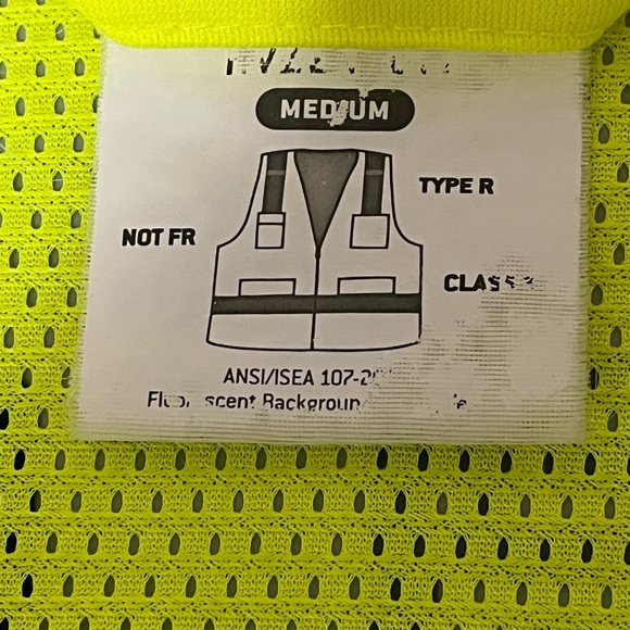 Pyramex Hi Viz Safety Vest Sz Med - Picture 8 of 9